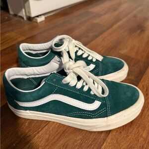 Vans Green and White Women's Sneakers